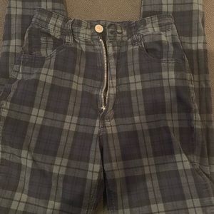 Plaid brandy Melville high waisted slim pants